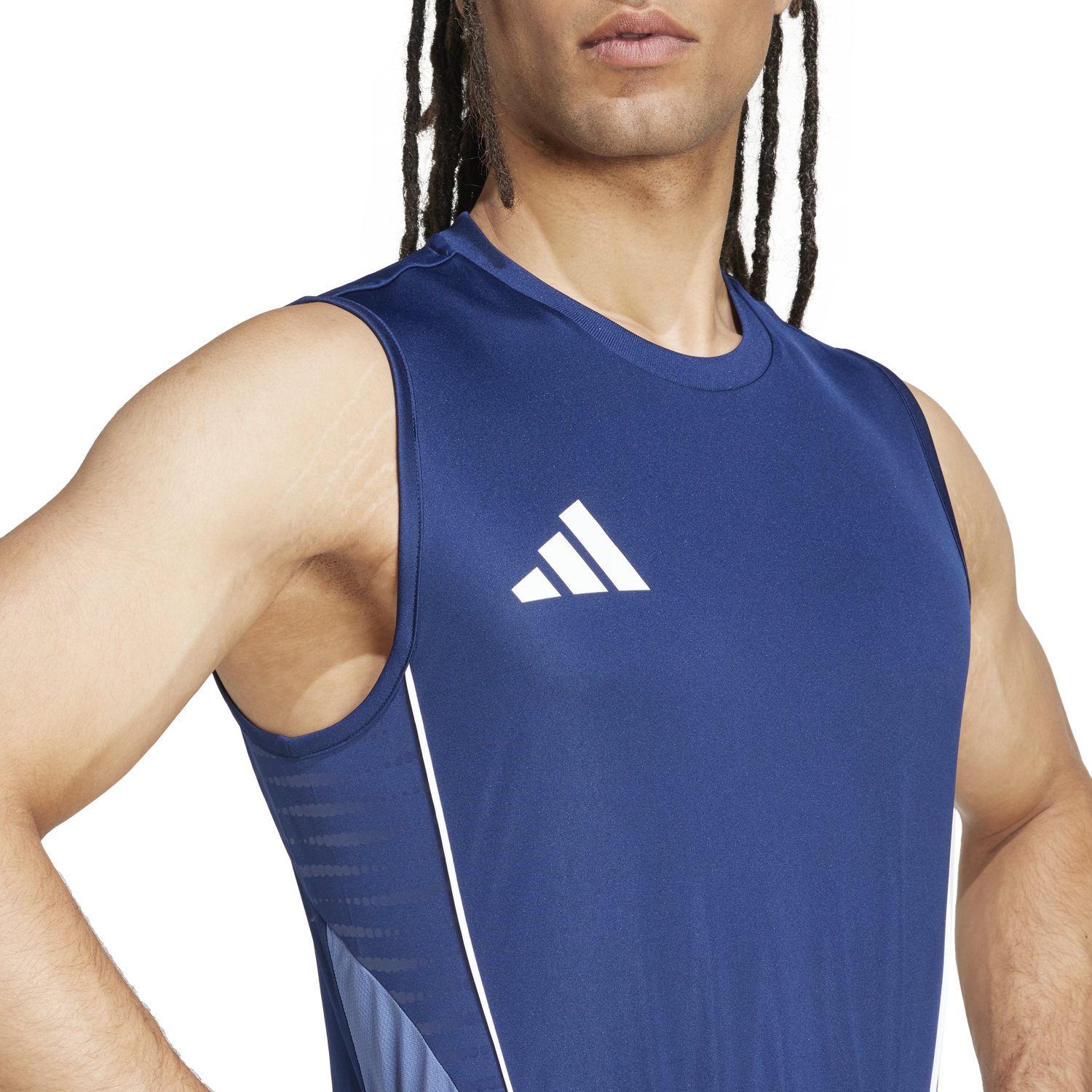 Majica brez rokavov adidas Originals Adidas Tiro 25 Sleeveless Jersey Modra | ji6553, 1