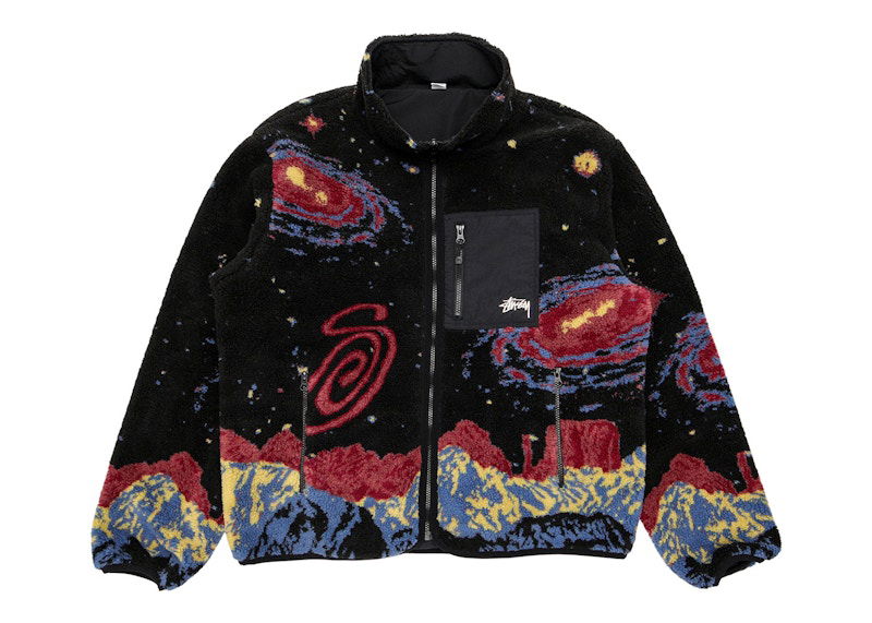 Pulover Stüssy Reversible Cosmos Print Jacket Črna | 118514-MULT