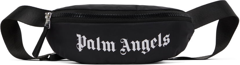 Torbice za okoli pasu Palm Angels Palm Angels Over Logo Belt Bag Črna | PBNO006S25FAB0011001