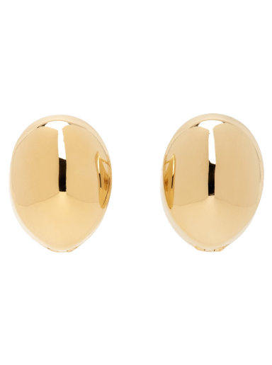 Uhani Bottega Veneta Hoop Earrings Bež | 754325 VAHU0