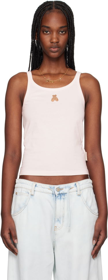 Majica brez rokavov Palm Angels Palm Angels Bear in Mind Tank Top Roza | PWAD076S25JER0013C60, 0