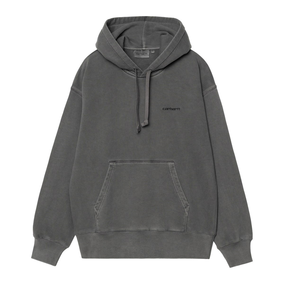 Pulover Carhartt WIP Garment Dyed Relaxed Fit Hoodie Siva | I034375_14, 0