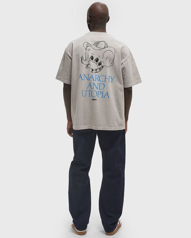 Majica OBEY Obey Anarchy & Utopia T-Shirt Siva | 167924098-SIG, 2