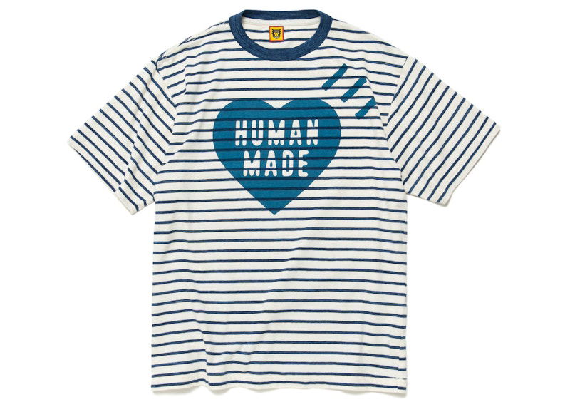 Majica Human Made Striped Heart Graphic T-Shirt Bela | HM25CS033