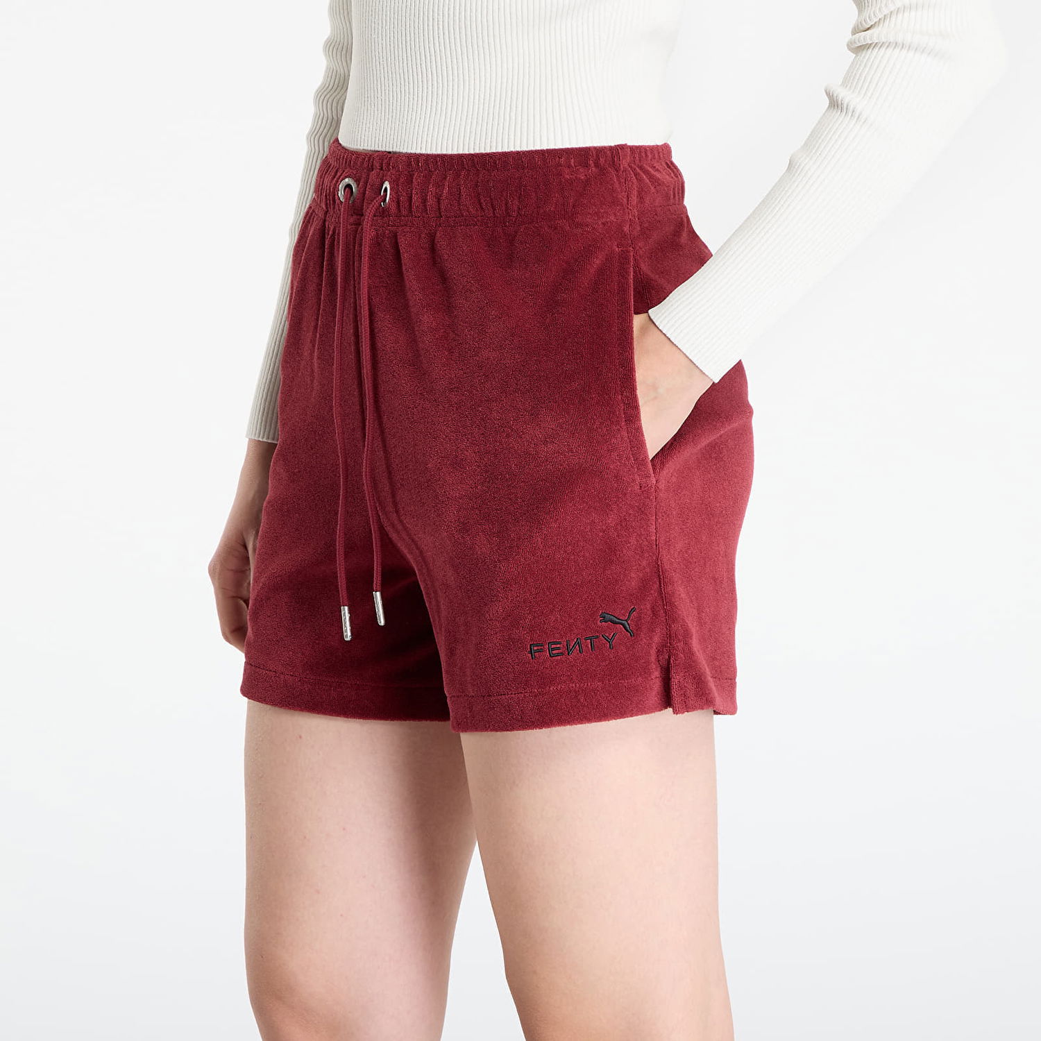 Kratke hlače Puma FENTY Towel Terry Track Short Team Bordo | 63540590, 1
