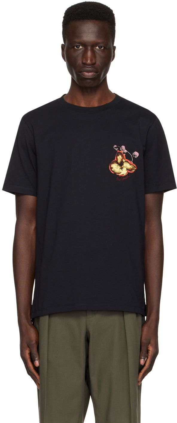 Majica Paul Smith Paul Smith Orchid Graphic T-Shirt Črna | M1R-697P-MP4286-79