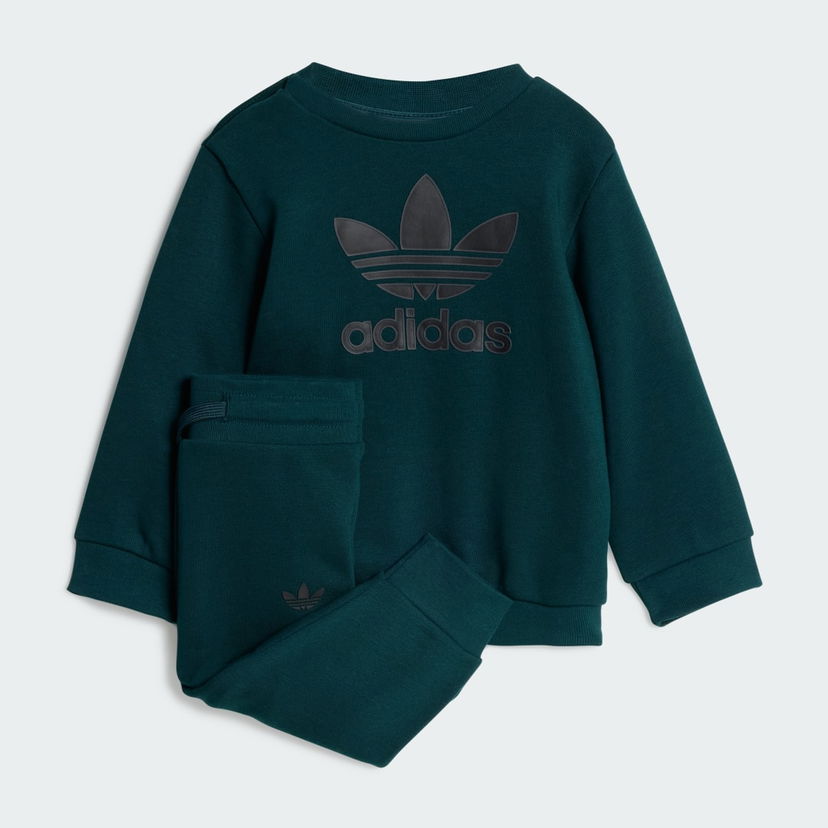 Trenirka adidas Performance Trefoil Crew Set Zelena | JY0140