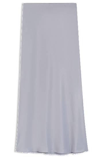 Krila BOSS Satin Maxi Skirt Siva | 50541819