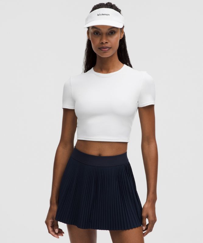Krop-top lululemon Cropped T-Shirt Slim Fit with Built-in Bra Medium Support B/C Cups L Bela | prod11871026, 0