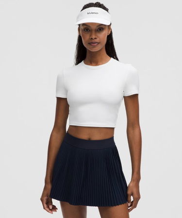 Krop-top lululemon Cropped T-Shirt Slim Fit with Built-in Bra Medium Support B/C Cups L Bela | prod11871026, 0