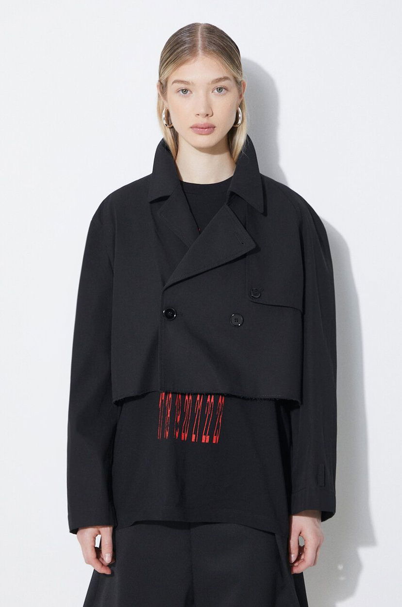 Jakna Maison Margiela Cropped Jacket Črna | S62AN0126