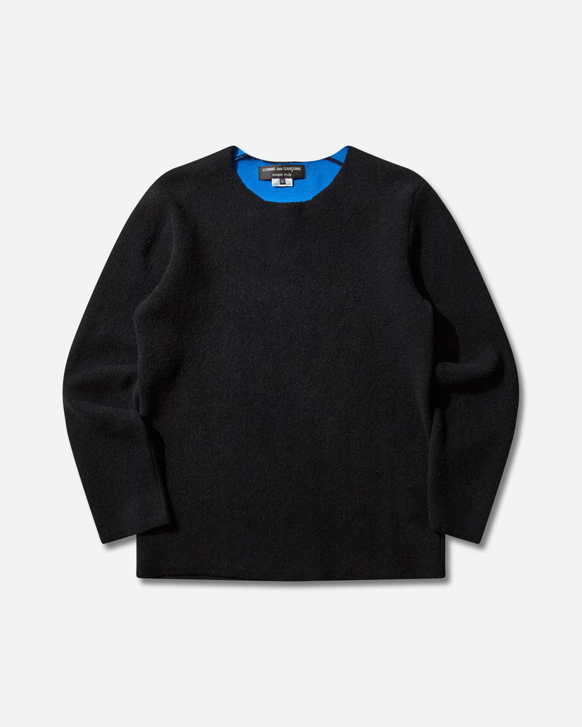 Pleteni pulover Comme des Garçons COMME des GARÇONS HOMME PLUS Wool Sweater Črna | PP-N011-W25 3