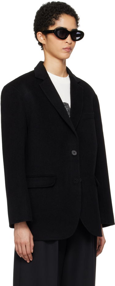 Jakna Anine Bing Black Single-Breasted Blazer Črna | A-01-7073-000, 1