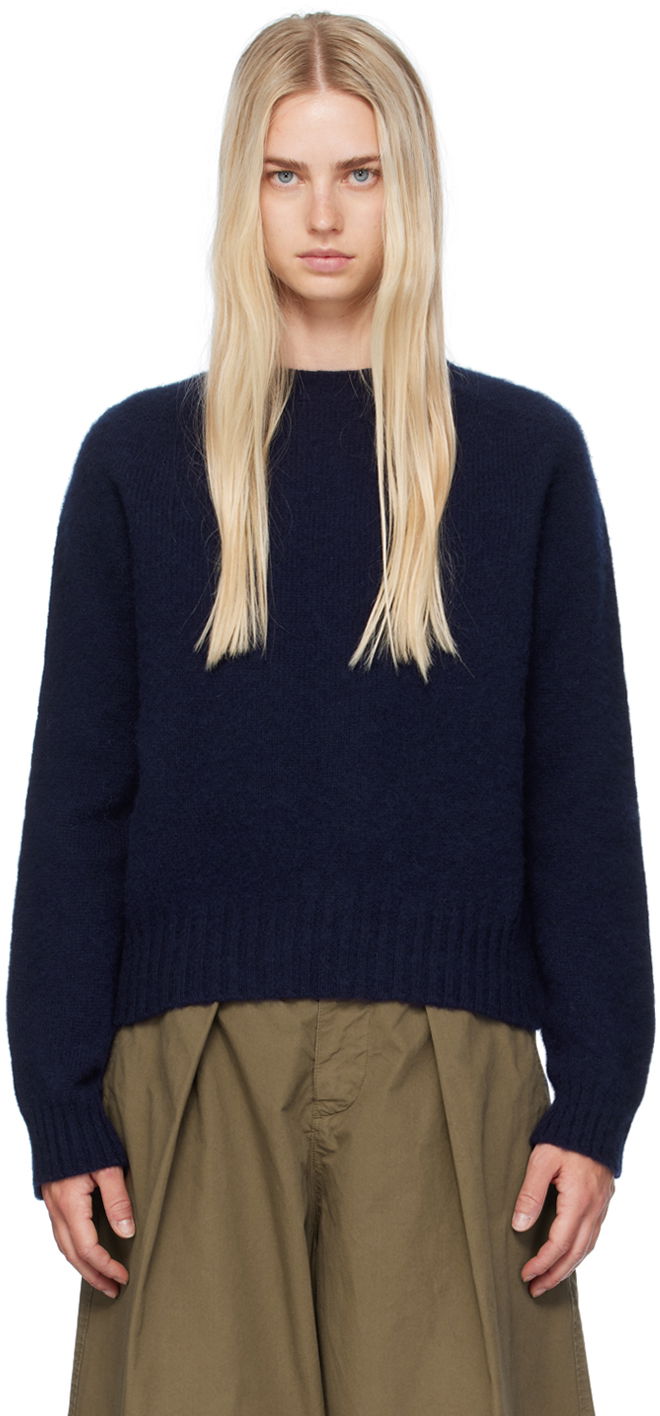 Pleteni pulover YMC Jets Sweater Modra | Q8AZB, 0