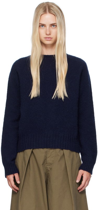 Pleteni pulover YMC Jets Sweater Modra | Q8AZB, 0