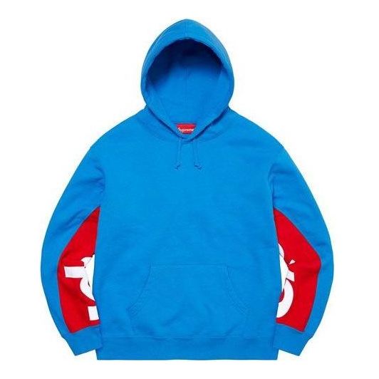 Pulover Supreme Cropped Panels Hooded Sweatshirt Modra | SUP-SS22-868