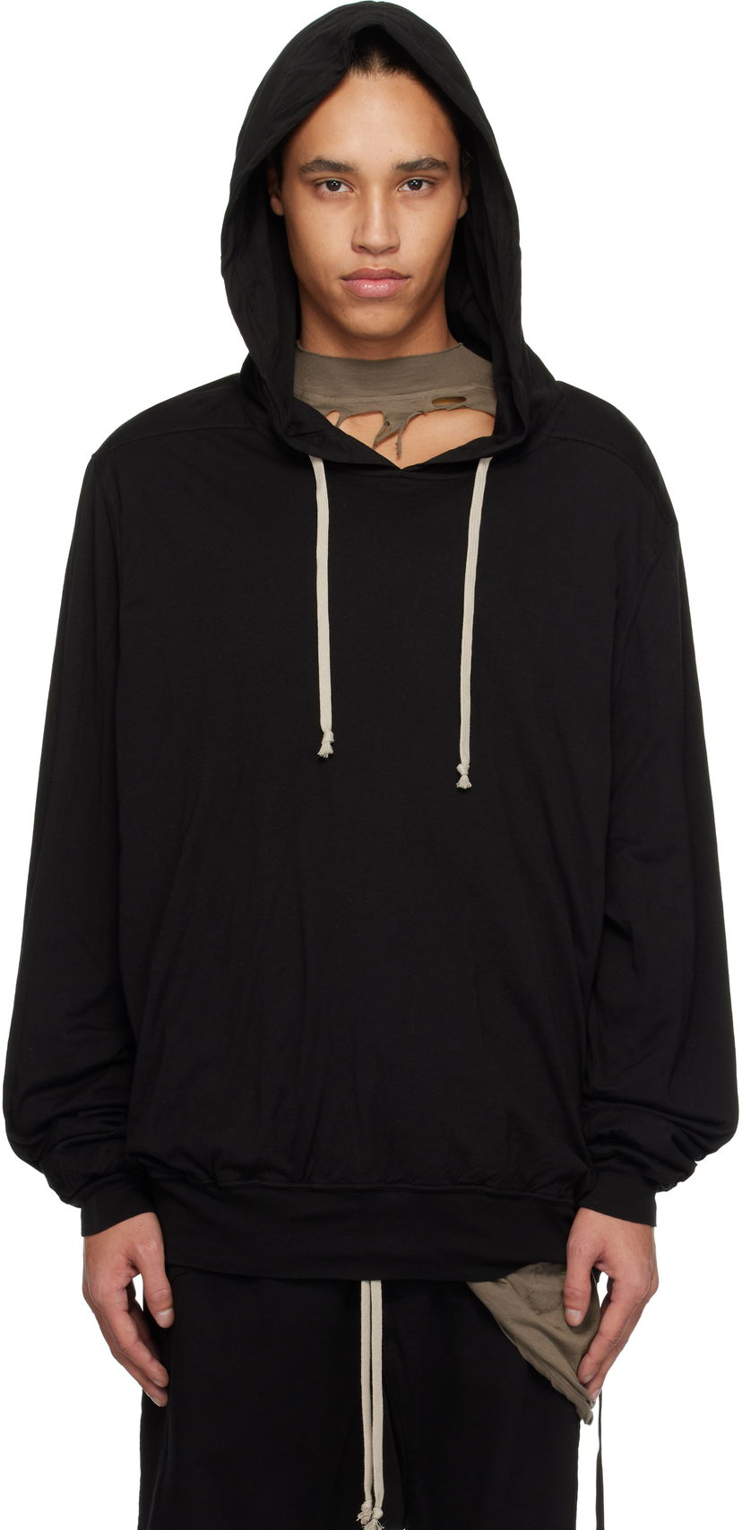 Pulover Rick Owens Rick Owens DRKSHDW Hollywood Oversized Hoodie Črna | DU01E3262 BHDB