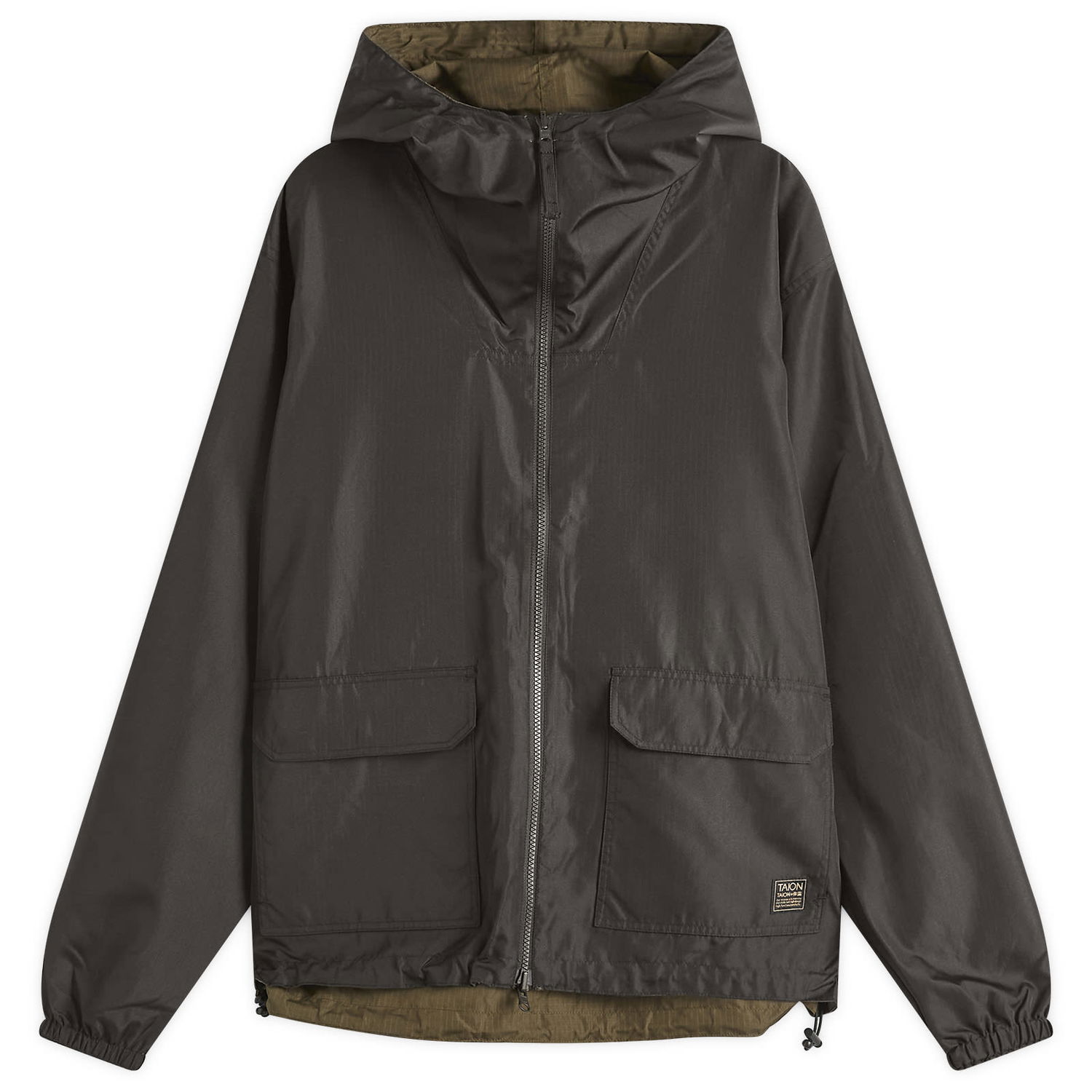 Vetrovka TAION Reversible Parka Jacket Črna | TAION-R106WZNDML-1-BLK, 0