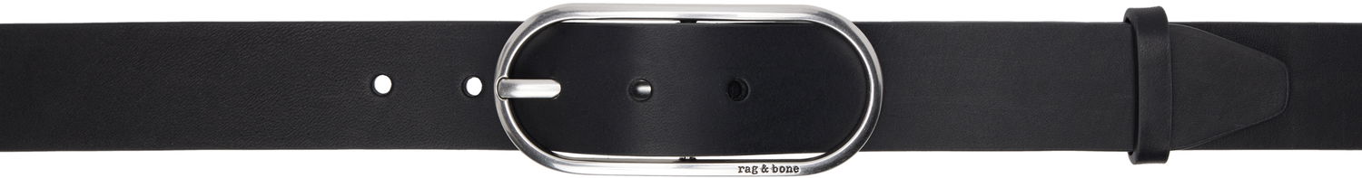 Pasovi rag & bone Rag & Bone Rounded Rebound Leather Belt Črna | WJW25SB1078LE78, 0