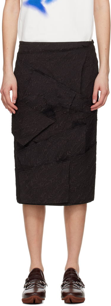 Krila ADER ERROR ADER error Raw Edge Midi Skirt Črna | BO01SSSK0203BK, 0
