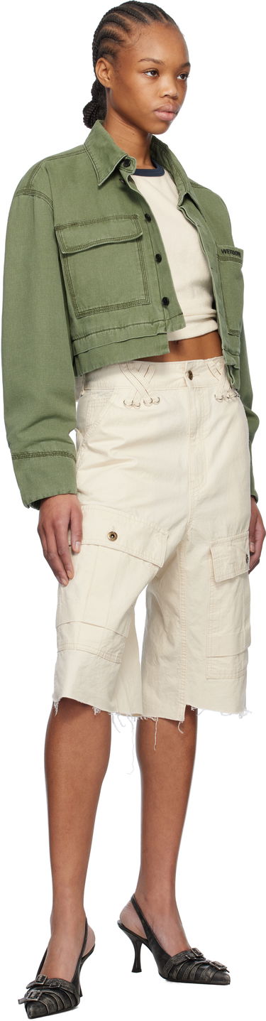 Jakna We11done We11done Cropped Work Jacket Zelena | WD-JK0-25-055-W-KK, 3