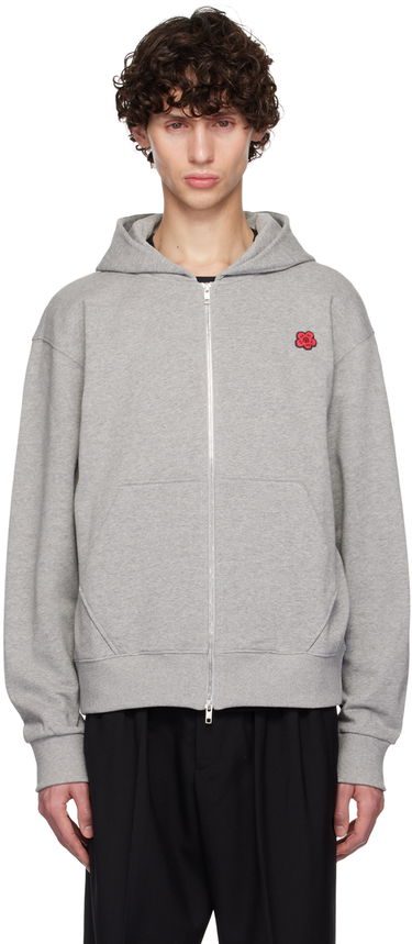 Pulover KENZO Gray Paris 'Boke Flower' Hoodie Siva | FE65SW2254MF, 0