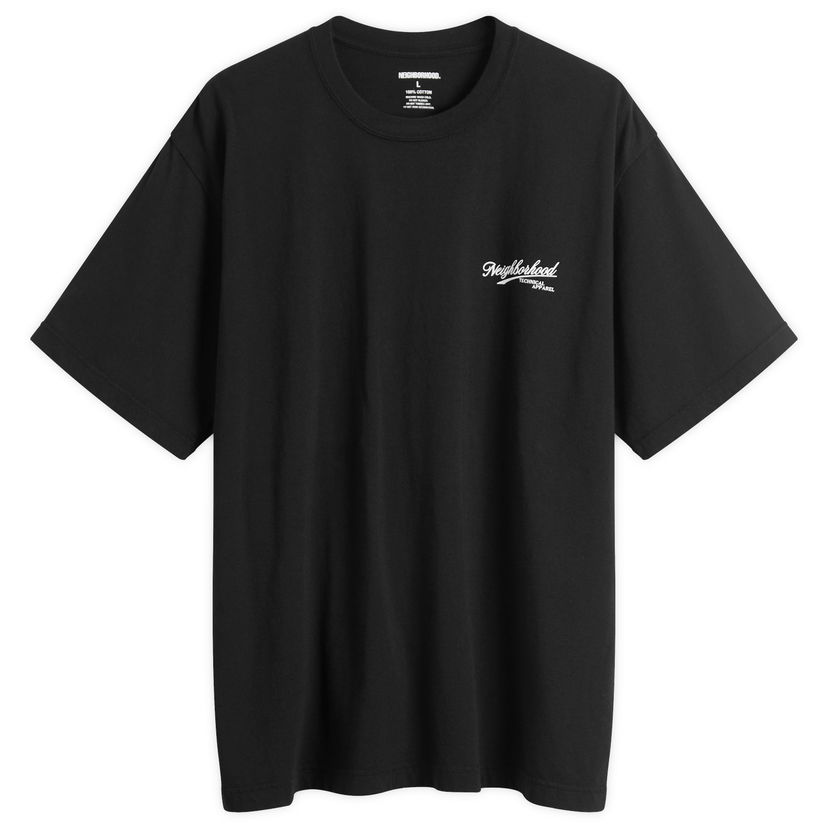 Majica Neighborhood SS-8 Cards Technical Apparel T-Shirt Črna | 252PCNH-ST08-BLK