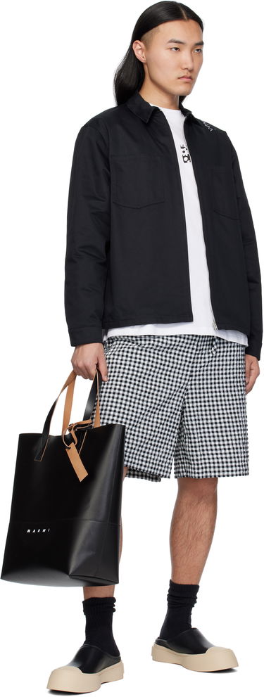 Srajce Marni Marni Organic Cotton Zip-Up Shirt Črna | CUMU0297S0 UTC311, 3