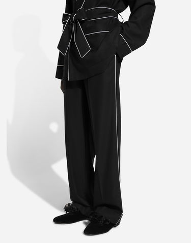 Hlače Dolce & Gabbana Wool Pants Črna | GP073TFU2SBN0000, 1