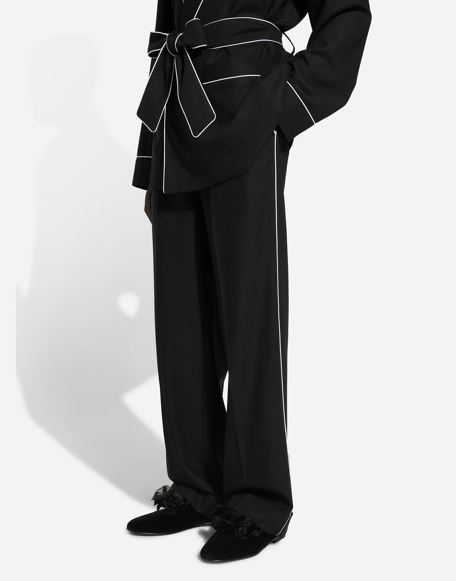 Hlače Dolce & Gabbana Wool Pants Črna | GP073TFU2SBN0000, 1