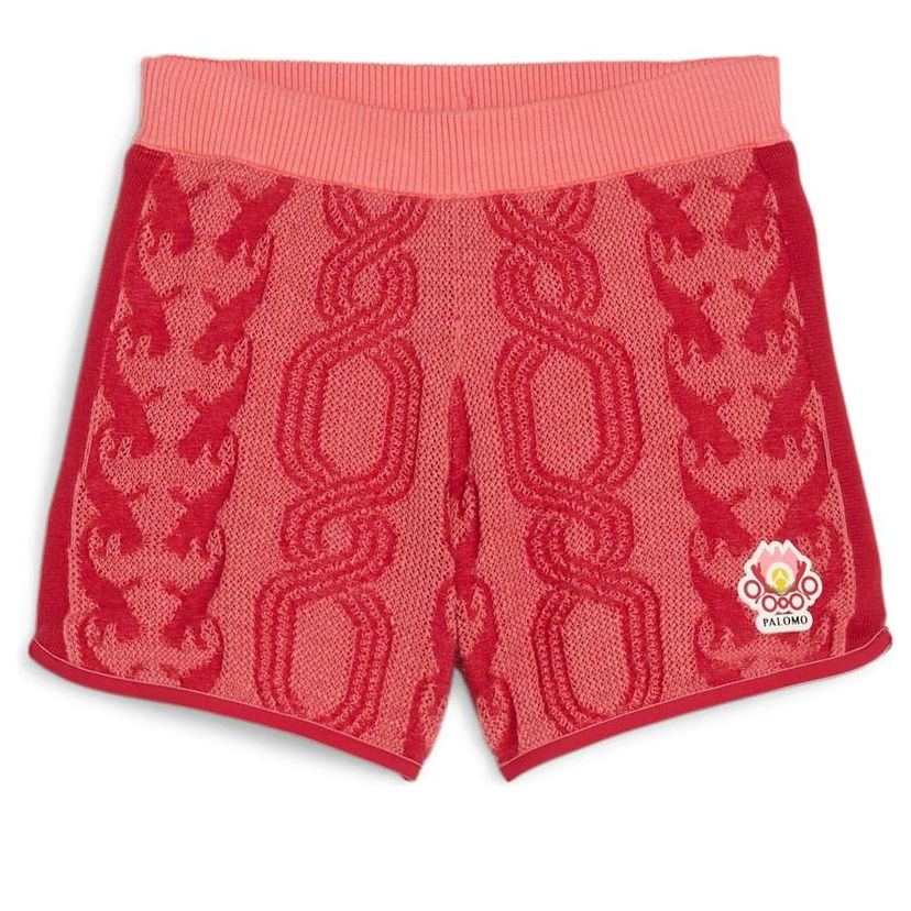 Kratke hlače Puma Knit Patterned Shorts Rdeča | 625561-26