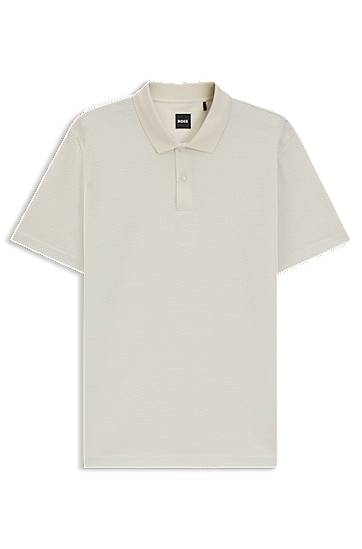 Polo majica BOSS Geometric Jacquard Polo Shirt Bež | 50543885, 0