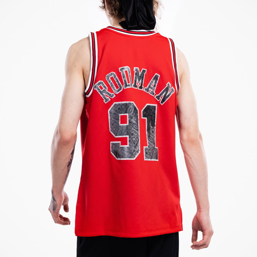 Dres Mitchell & Ness 75th Anniversary Swingman Jersey Dennis Rodman Chicago Bulls Rdeča | SMJY1202-CBU97DRDRED1, 1