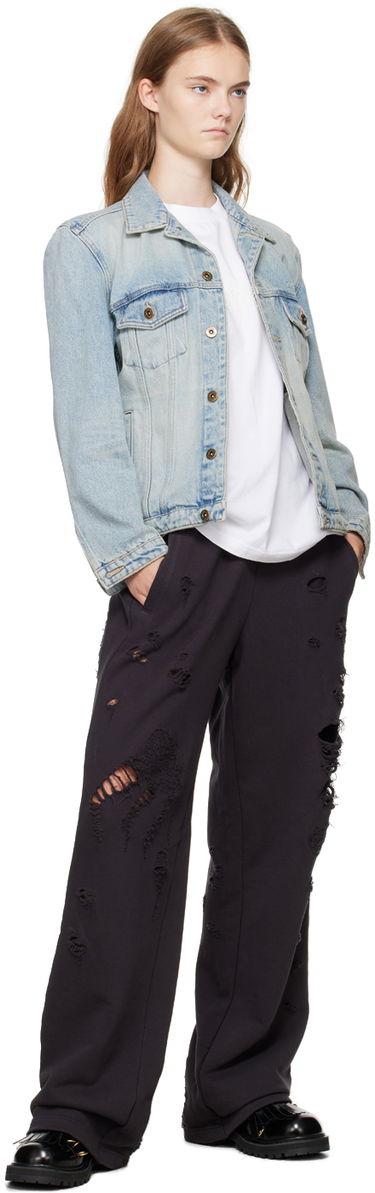 Jakna We11done Washed Denim Jacket Modra | WD-DJ2-24-348-W-SK, 3