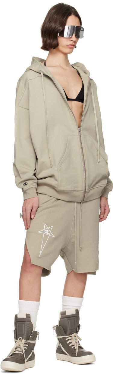 Kratke hlače Rick Owens Rick Owens Champion Edition Beveled Pods Shorts Zelena | CW01E1688 CHFE, 4