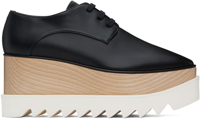 Superge in čevlji Stella McCartney Elyse Platform Derbys Črna | 363997W0XH0