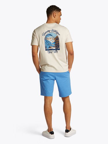 Majica Tommy Hilfiger Tommy Hilfiger Summer Script Logo T-Shirt Bež | MW0MW38643Z00, 2