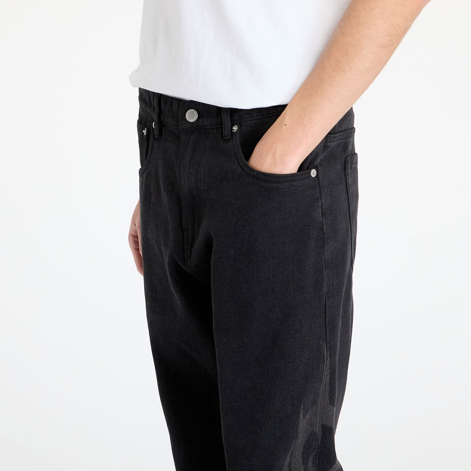Kavbojke Pleasures PLEASURES x Slipknot 5 Pocket Pants Črna | P25SK008 BLACK, 1
