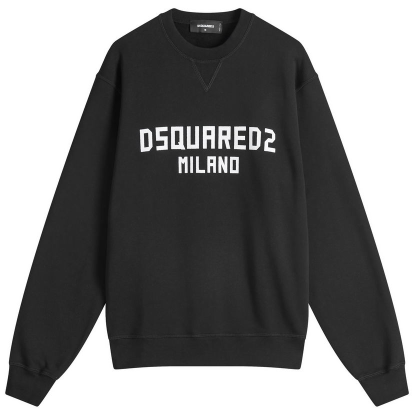 Pulover DSQUARED2 Cool Fit Crew Sweat Črna | S74GU0869-D25015-962