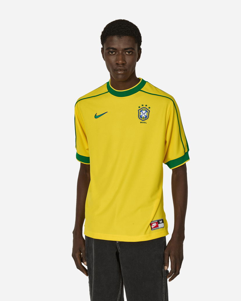 Dres Nike Brazil 1998 Reissue Football Replica Jersey Varsity Maize Rumena | FZ6682-741