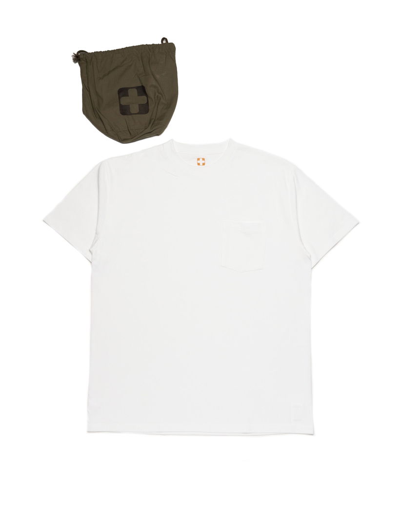 Majica BEAMS Beams+ Pocket T-Shirt 2 Pack Bela | 38040039156-01