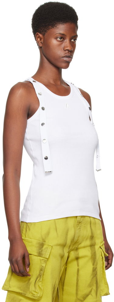 Majica brez rokavov The Attico Attico Studded Tank Top Bela | 241WCT229 J038, 1