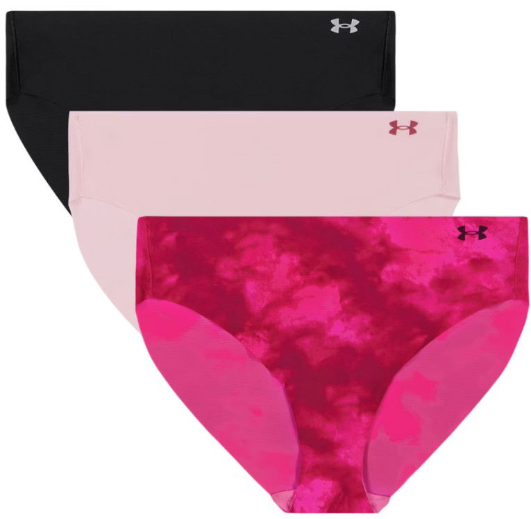 Spodnjice Under Armour Under Armour Pure Stretch No Show Bikini Underwear - 3 Pack Črna | 1383898-622
