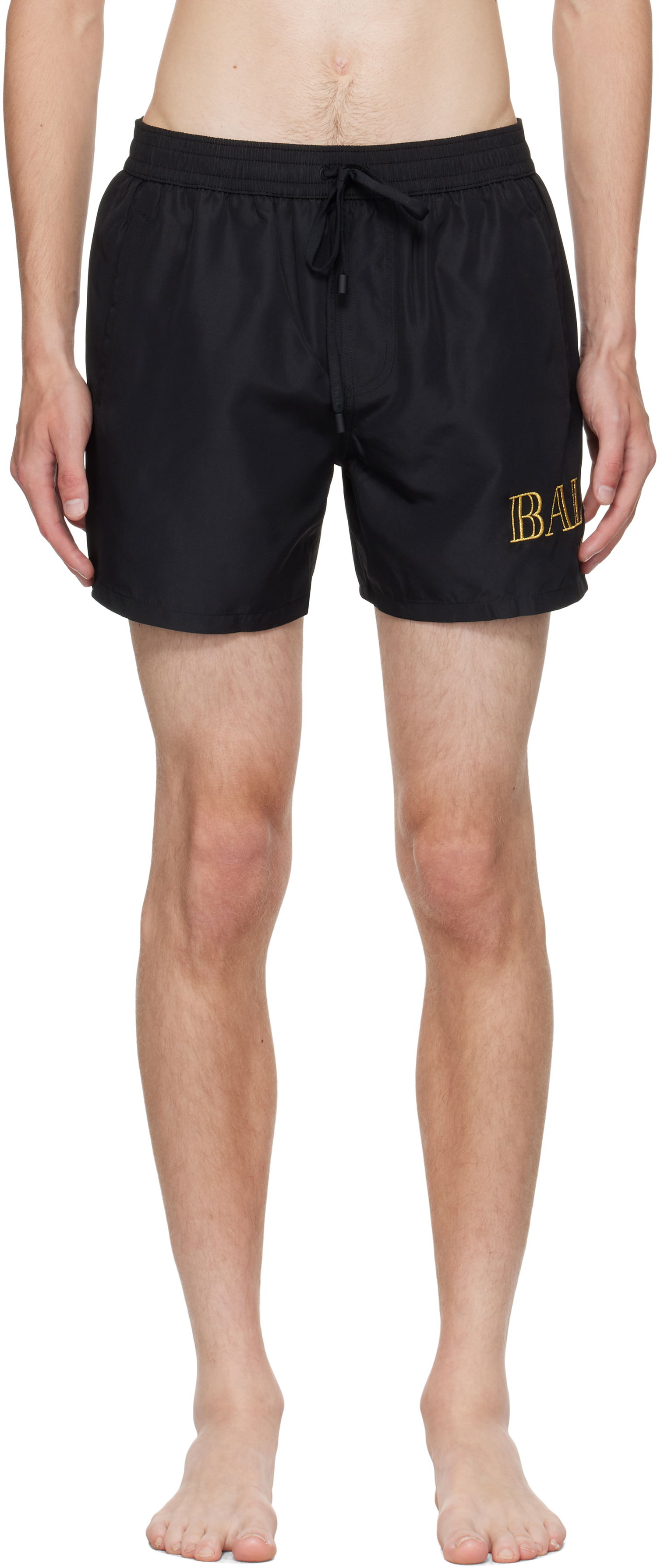 Kopalke Balmain Balmain Logo Swim Shorts Črna | BWB641590, 0