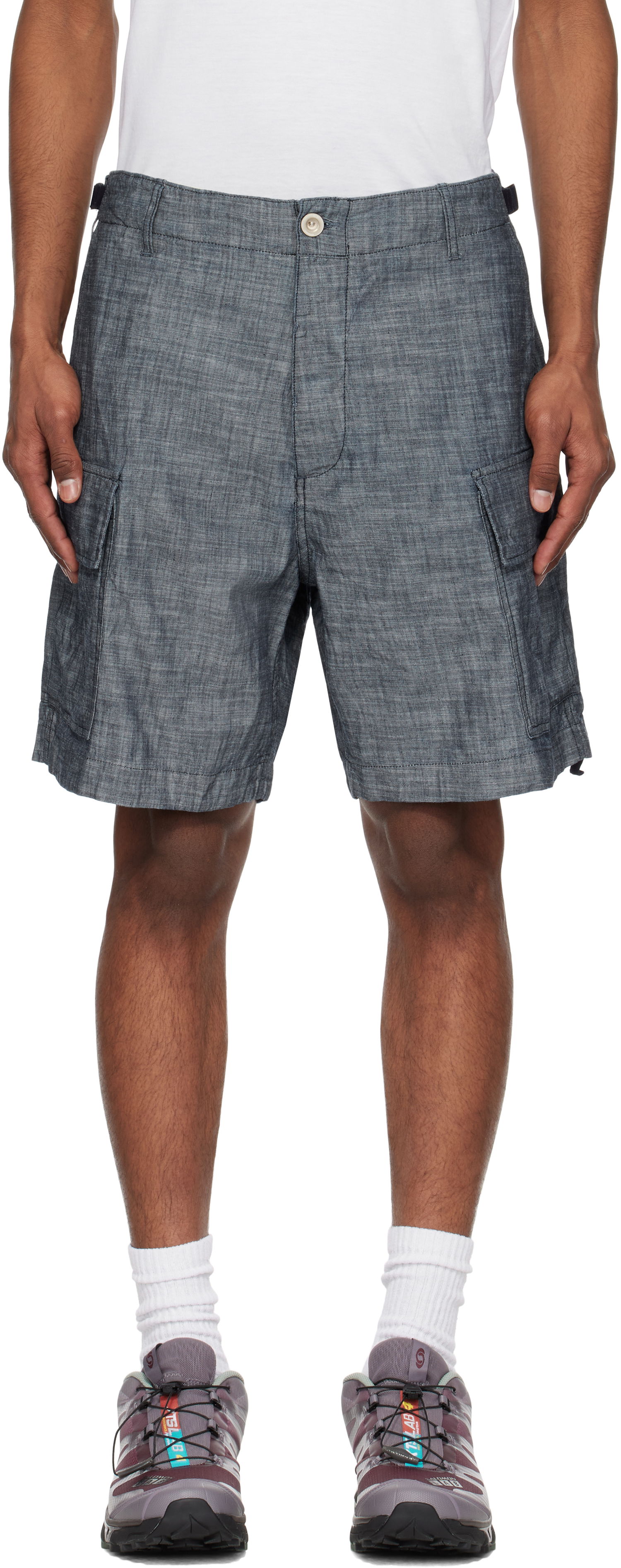 Kratke hlače C.P. Company C.P. Company Chambray Cargo Shorts Siva | 18CMBE149A-110065W, 0