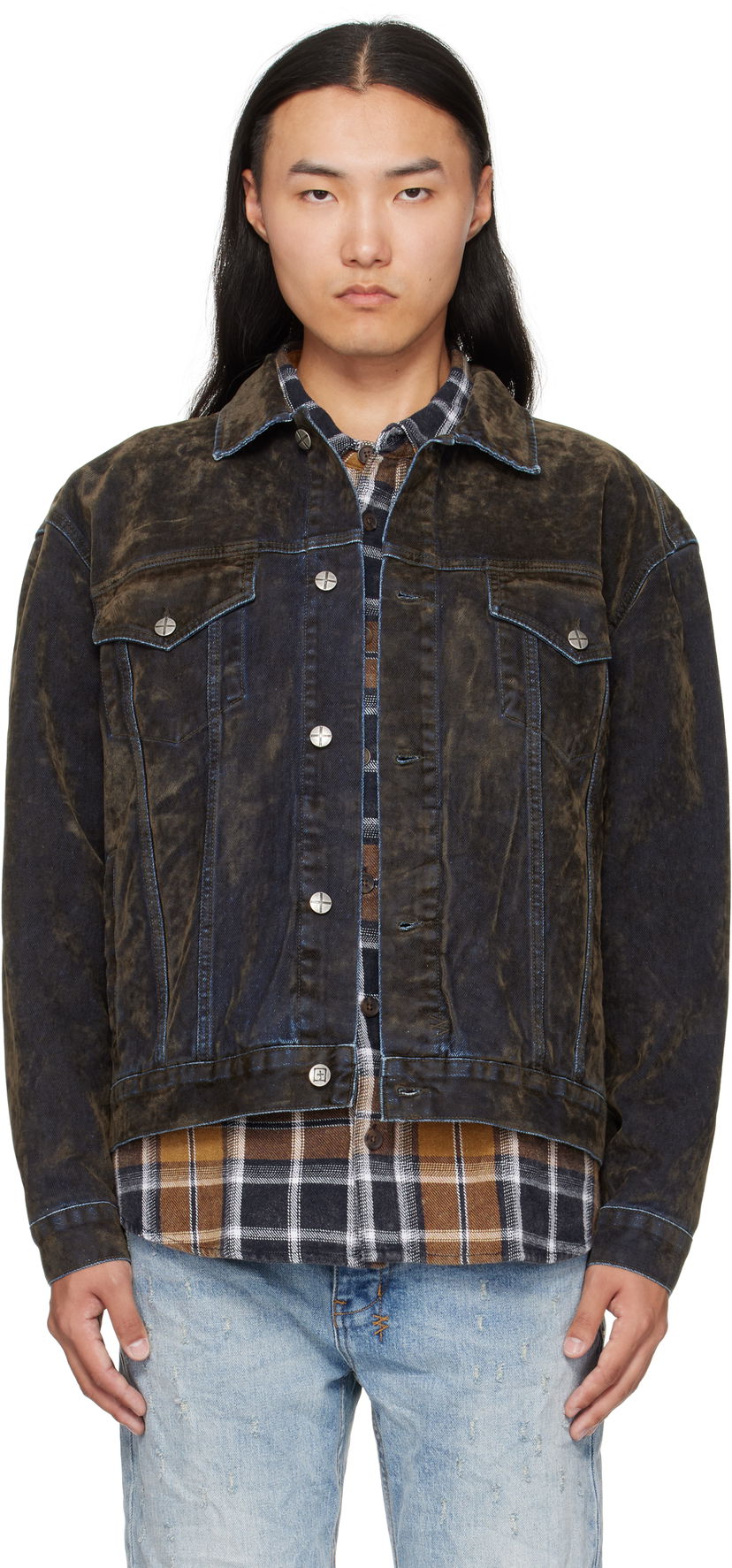 Jakna Ksubi Ksubi Oh G Denim Jacket Modra | MFA25JK017