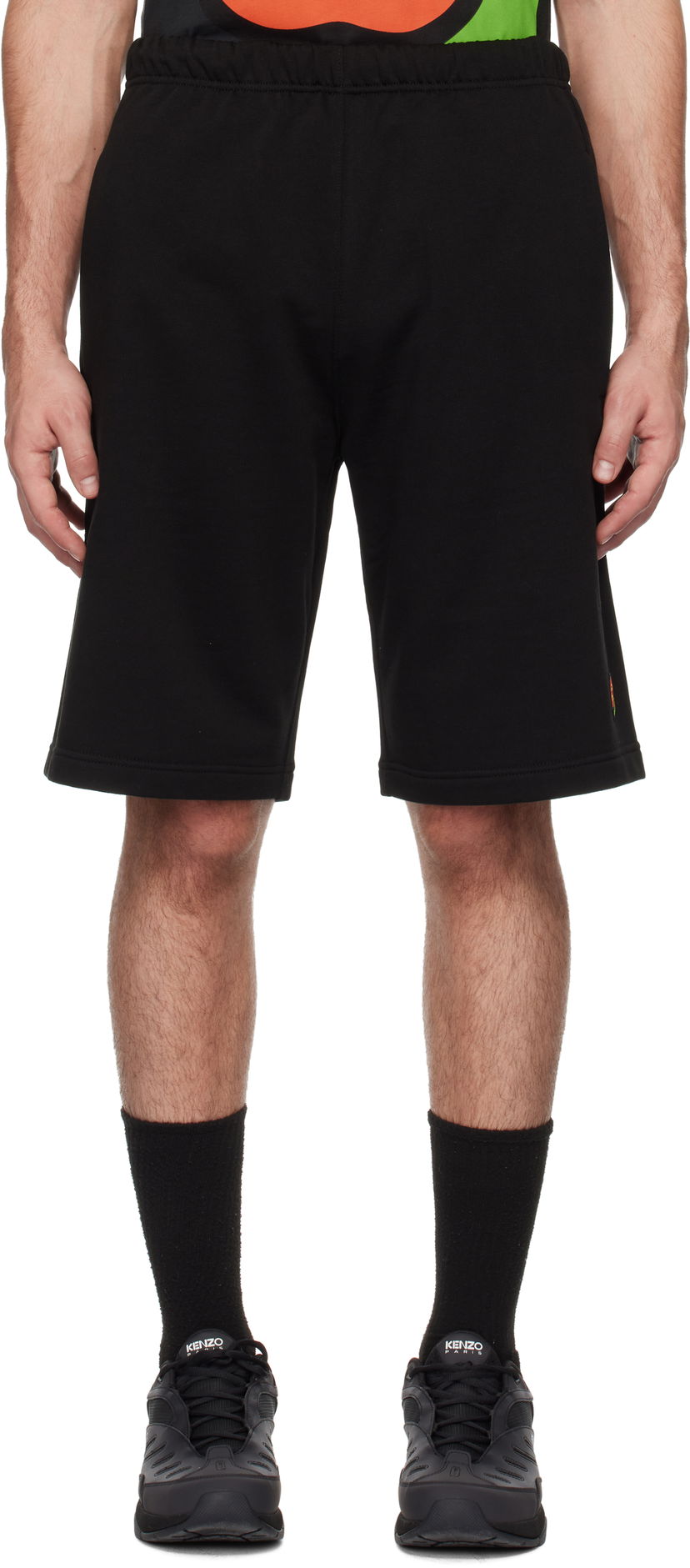 Kratke hlače KENZO Embroidered Pop Shorts Črna | FF55PA8374MF
