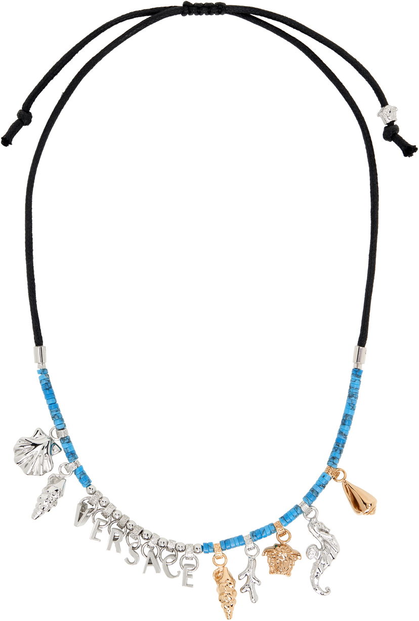 Ogrlica Versace Versace 'Icons De La Mer' Charm Beaded Necklace Večbarvna | 1020699_1A10954