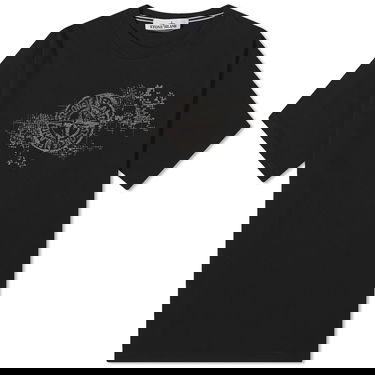 Majica Stone Island Camo One Badge Print T-Shirt Črna | 80152RCE8-V0029, 0