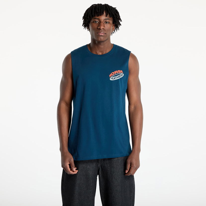 Majica brez rokavov Horsefeathers Horsefeathers Orbit Tank Top Modra | SM1378C